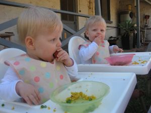 It looks like the Hungry Twins are getting the point of bowls!