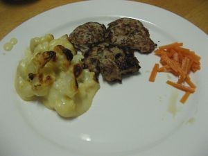The three C's - chicken, cauliflower and carrot