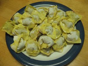 Uncooked dumplings
