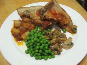 Pork with Jerusalem artichokes